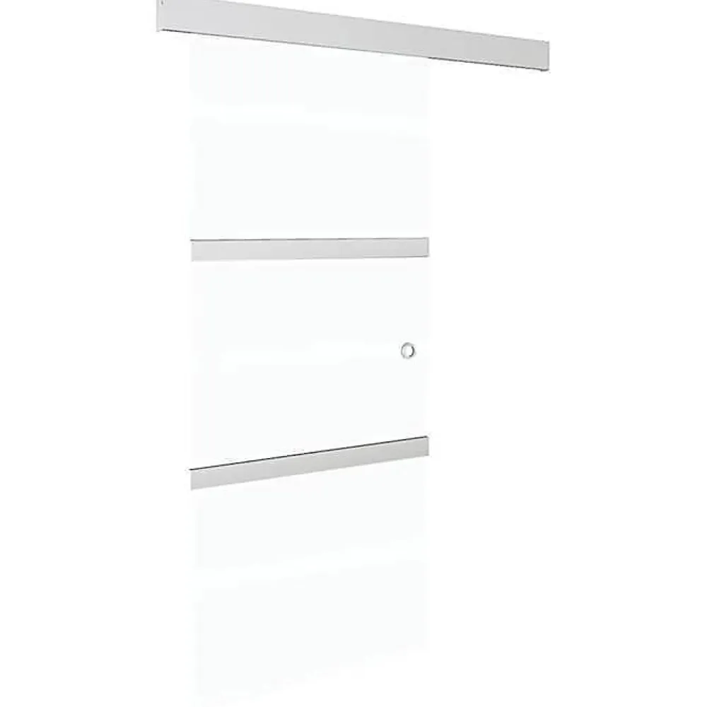 Vidaxl Porte Coulissante Porte Suspendue Système de Suspension avec Rail Chambre Maison Intérieur Verre ESG et Aluminium 288053- Porte Coulissante