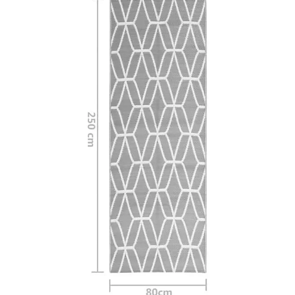 Vidaxl Tapis d'Extérieur Moquette de Terrasse Tapis de Balcon Tapis de Patio Moquette d'Intérieur Salle de Séjour Gris 317009- Moquette|Moquette