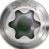 Spax Vis de terrasse 6 x 50 mm T-STAR plus T25 tête cylindrique, pointe CUT, inox A4, 100 pièces- Outils Parquet Et Sol Stratifié
