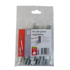 Acbat Vis réglables (lot de 8) multi-matériaux- Accessoire Pour Fenêtre
