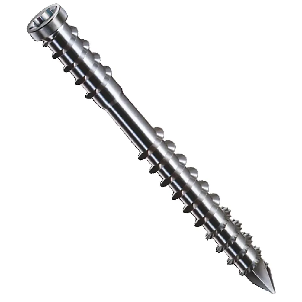 Spax Outils Parquet Et Sol Stratifié<Vis terrasse - Inox A4 bois dur - 6X60 mm - Filetage de fixation en 2 parties, pointe CUT - 100 vis