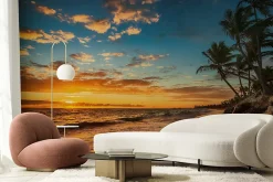 Muralo Papier Peint Panoramique<Vlieseline Papier Peint Photo COUCHER DE SOLEIL Plage Mer Paysage 3D 315cm x 210cm