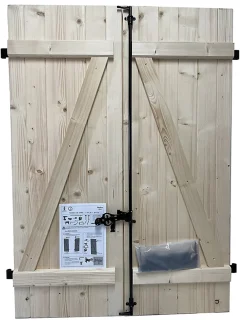 Volet Battant<Volet battant acier et bois naturel - l.100 x H.125 cm - 2 vantaux