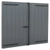 Fortia Volet battant aluminium anthracite - l.120 x H.125 cm - 2 vantaux- Volet Battant