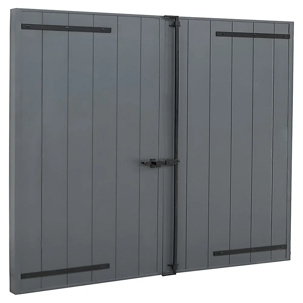Fortia Volet battant aluminium anthracite - l.120 x H.125 cm - 2 vantaux- Volet Battant