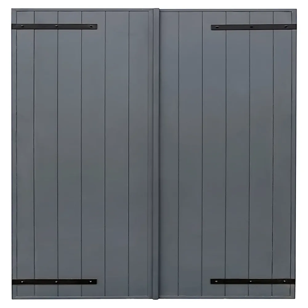 Fortia Volet battant aluminium anthracite - l.120 x H.125 cm - 2 vantaux- Volet Battant