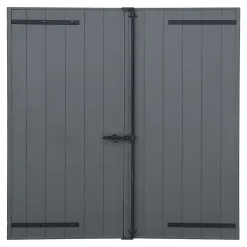Fortia Volet battant aluminium anthracite - l.120 x H.125 cm - 2 vantaux- Volet Battant