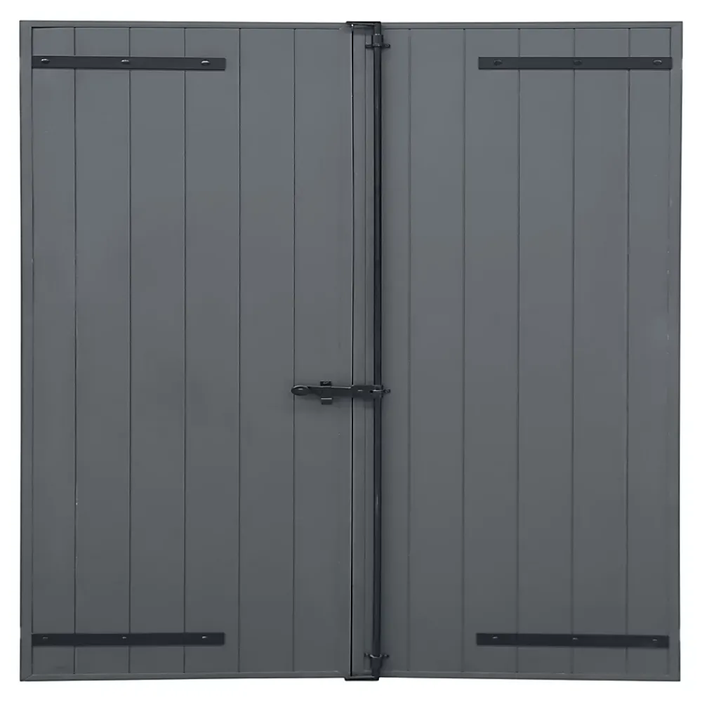Fortia Volet battant aluminium anthracite - l.120 x H.125 cm - 2 vantaux- Volet Battant