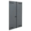 Fortia Volet battant aluminium anthracite - l.100 x H.155 cm - 2 vantaux- Volet Battant