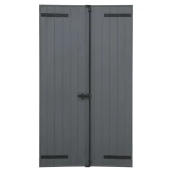 Fortia Volet battant aluminium anthracite - l.100 x H.155 cm - 2 vantaux- Volet Battant
