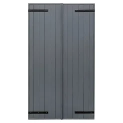 Fortia Volet battant aluminium anthracite - l.100 x H.115 cm - 2 vantaux- Volet Battant