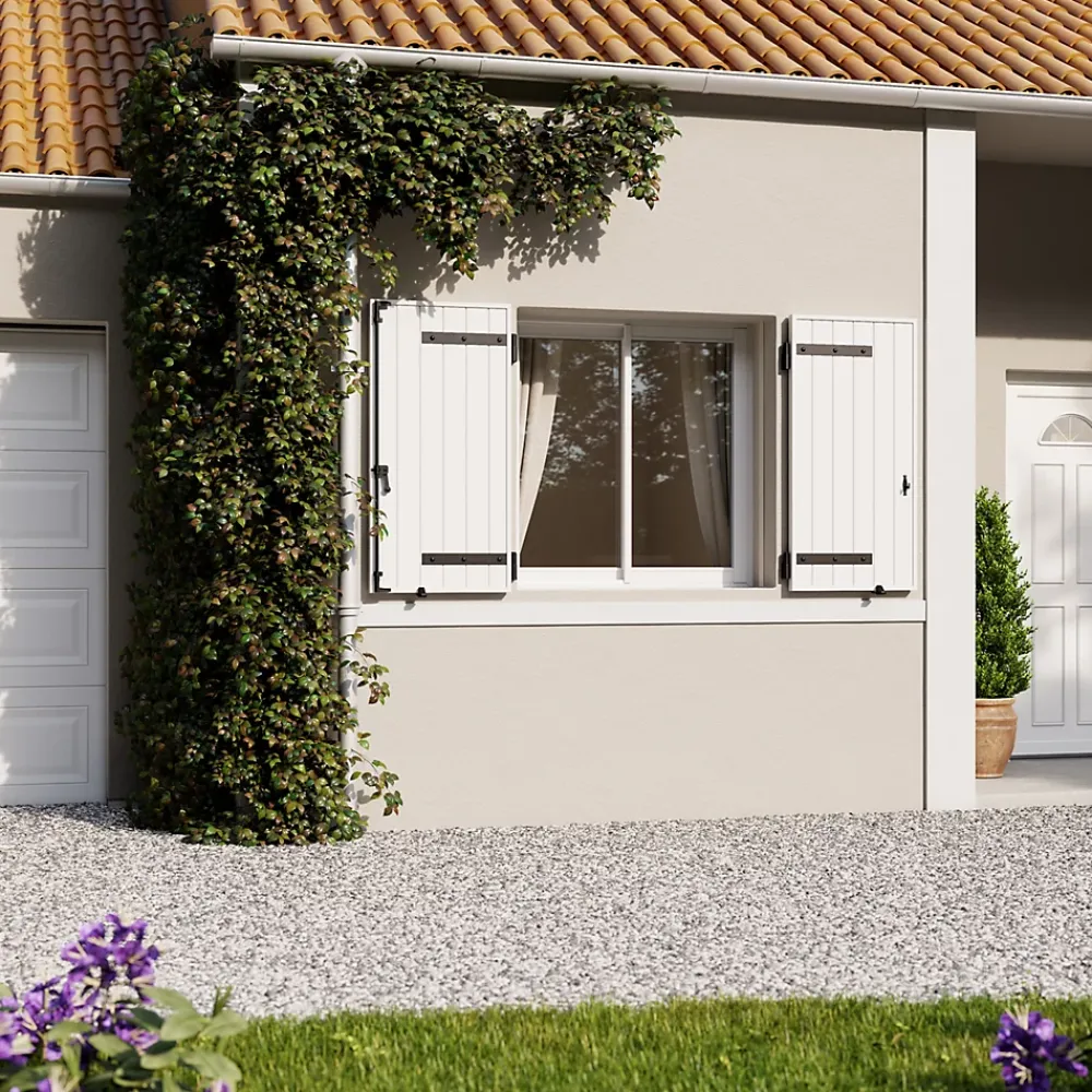 Fortia Volet Battant<Volet battant aluminium blanc - l.120 x H.175 cm - 2 vantaux