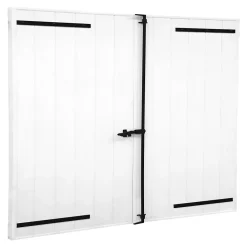Fortia Volet battant aluminium blanc - l.120 x H.125 cm - 2 vantaux- Volet Battant