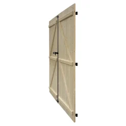 Fortia Volet battant bois naturel - l.100 x H.205 cm - 2 vantaux- Volet Battant