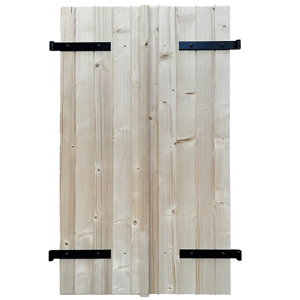 Fortia Volet battant bois naturel - l.100 x H.175 cm - 2 vantaux- Volet Battant