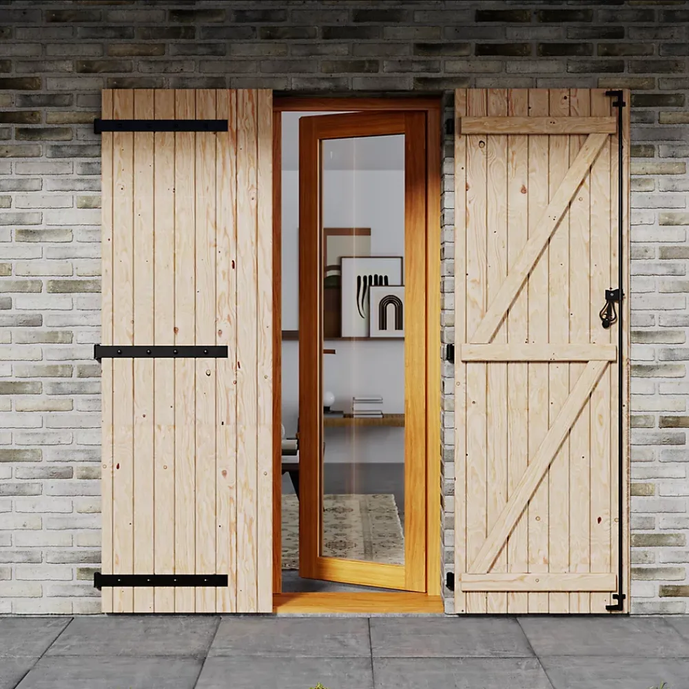 Fortia Volet Battant<Volet battant bois naturel - l.120 x H.215 cm - 2 vantaux