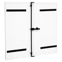 Fortia Volet Battant<Volet battant uPVC blanc - l.120 x H.135 cm - 2 vantaux
