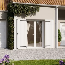 Fortia Volet Battant<Volet battant uPVC blanc - l.120 x H.215 cm - 2 vantaux