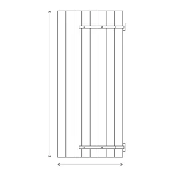 Fortia Volet Coulissant<Volet coulissant aluminium anthracite - l.120 x H.135 cm - 2 vantaux
