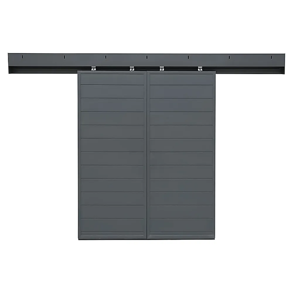 Fortia Volet Coulissant<Volet coulissant aluminium anthracite - l.120 x H.135 cm - 2 vantaux