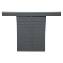 Fortia Volet coulissant aluminium anthracite - l.90 x H.135 cm - 2 vantaux- Volet Coulissant