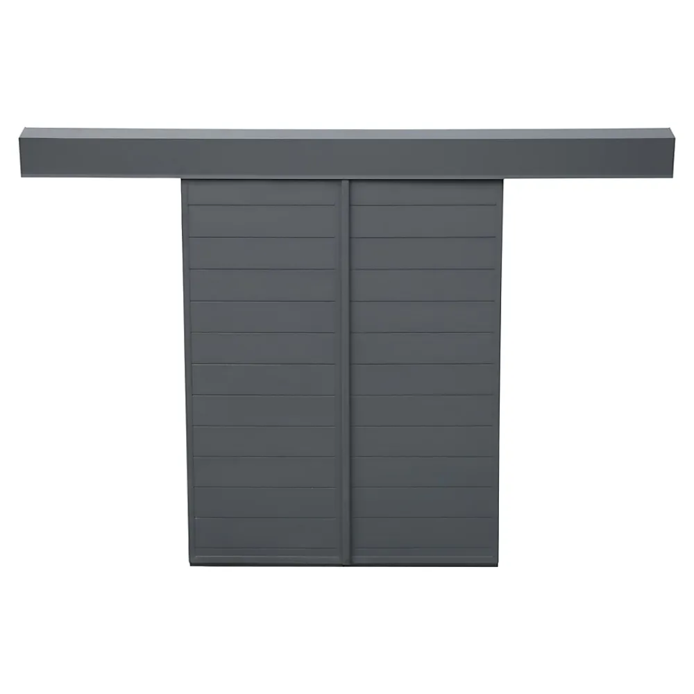 Fortia Volet Coulissant<Volet coulissant aluminium anthracite - l.90 x H.155 cm - 2 vantaux