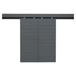 Fortia Volet Coulissant<Volet coulissant aluminium anthracite - l.90 x H.155 cm - 2 vantaux