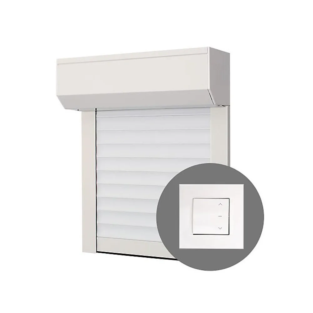 Volet-Moustiquaire Volet Roulant<Volet Roulant ALU H170 cm x L150 cm Electrique Filaire Blanc