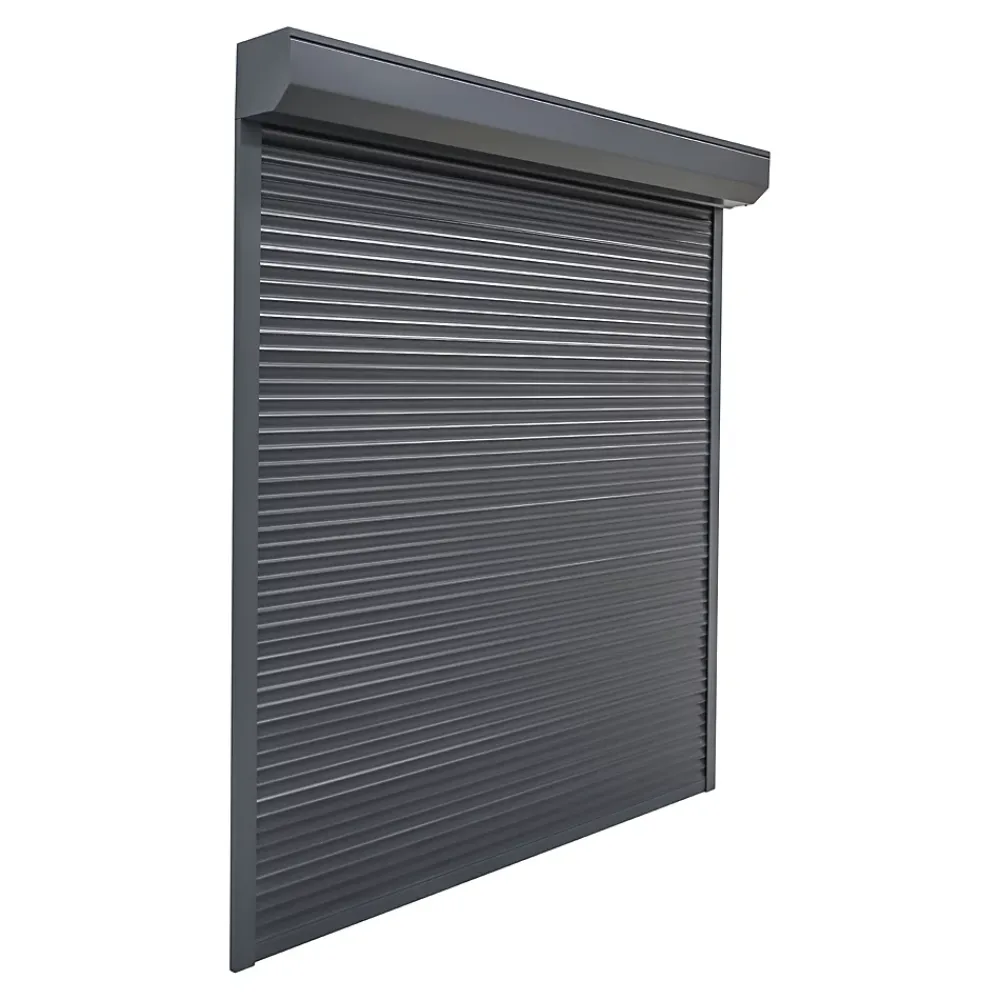 Fortia Volet roulant aluminium anthracite - ouverture motorisée - - l.120 x H.225 cm- Volet Roulant