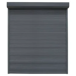 Fortia Volet roulant aluminium anthracite - ouverture motorisée - - l.120 x H.225 cm- Volet Roulant