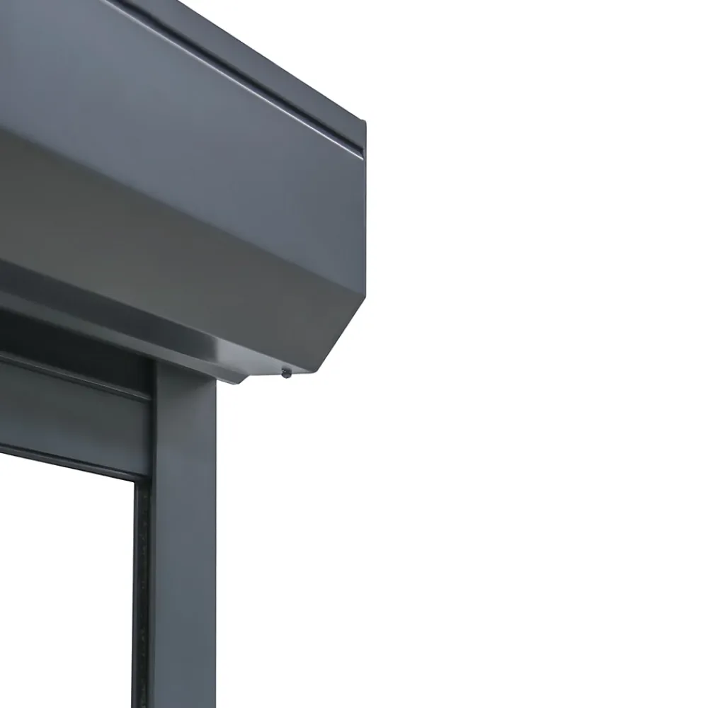 Fortia Volet roulant aluminium anthracite - ouverture motorisée - - l.120 x H.225 cm- Volet Roulant