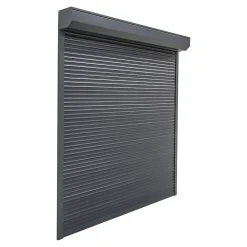 Fortia Volet roulant aluminium anthracite - ouverture motorisée - - l.100 x H.165 cm- Volet Roulant