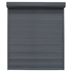 Fortia Volet roulant aluminium anthracite - ouverture motorisée - - l.100 x H.165 cm- Volet Roulant