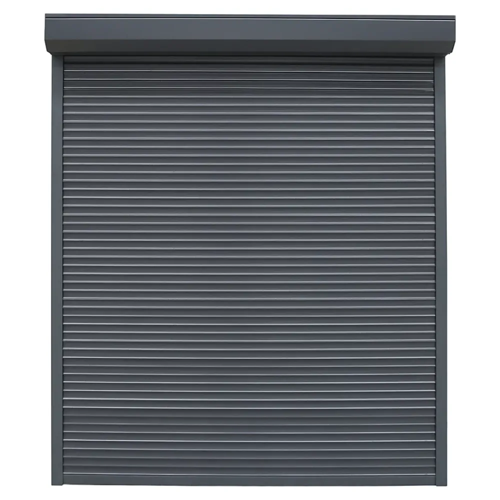 Fortia Volet roulant aluminium anthracite - ouverture motorisée - - l.120 x H.135 cm- Volet Roulant