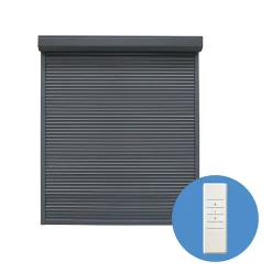 Fortia Volet Roulant<Volet roulant aluminium anthracite - ouverture motorisée - - l.120 x H.125 cm