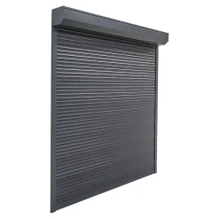 Fortia Volet roulant aluminium anthracite - ouverture motorisée - - l.90 x H.155 cm- Volet Roulant