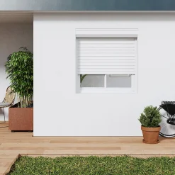 Fortia Volet Roulant<Volet roulant aluminium blanc - ouverture motorisée - - l.100 x H.135 cm
