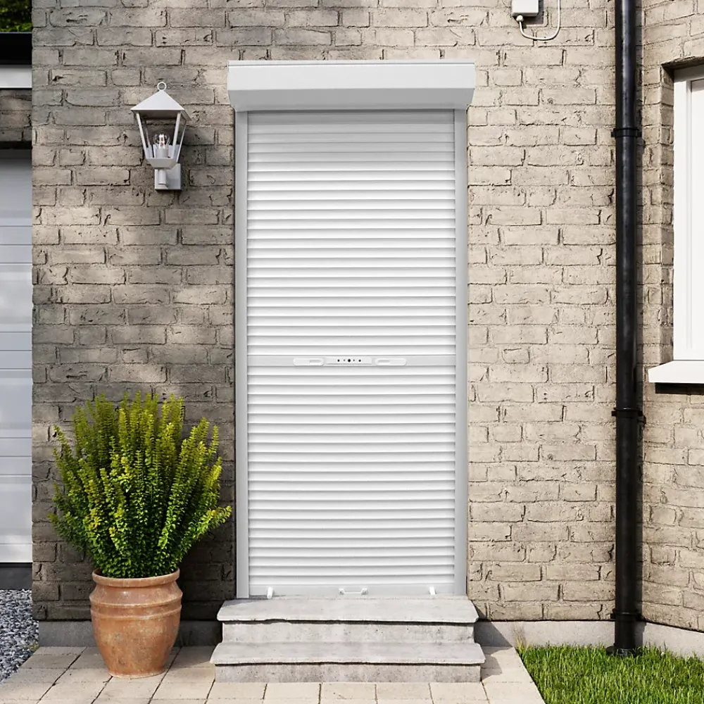 Fortia Volet Roulant<Volet roulant aluminium blanc - ouverture manuelle - - l.100 x H.220 cm