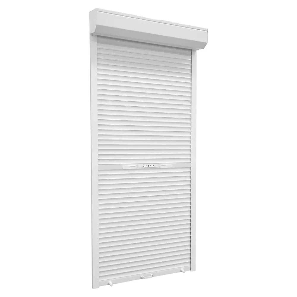 Fortia Volet Roulant<Volet roulant aluminium blanc - ouverture manuelle - - l.100 x H.220 cm
