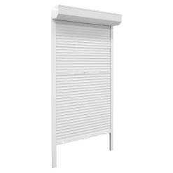 Fortia Volet Roulant<Volet roulant aluminium blanc - ouverture manuelle - - l.100 x H.220 cm
