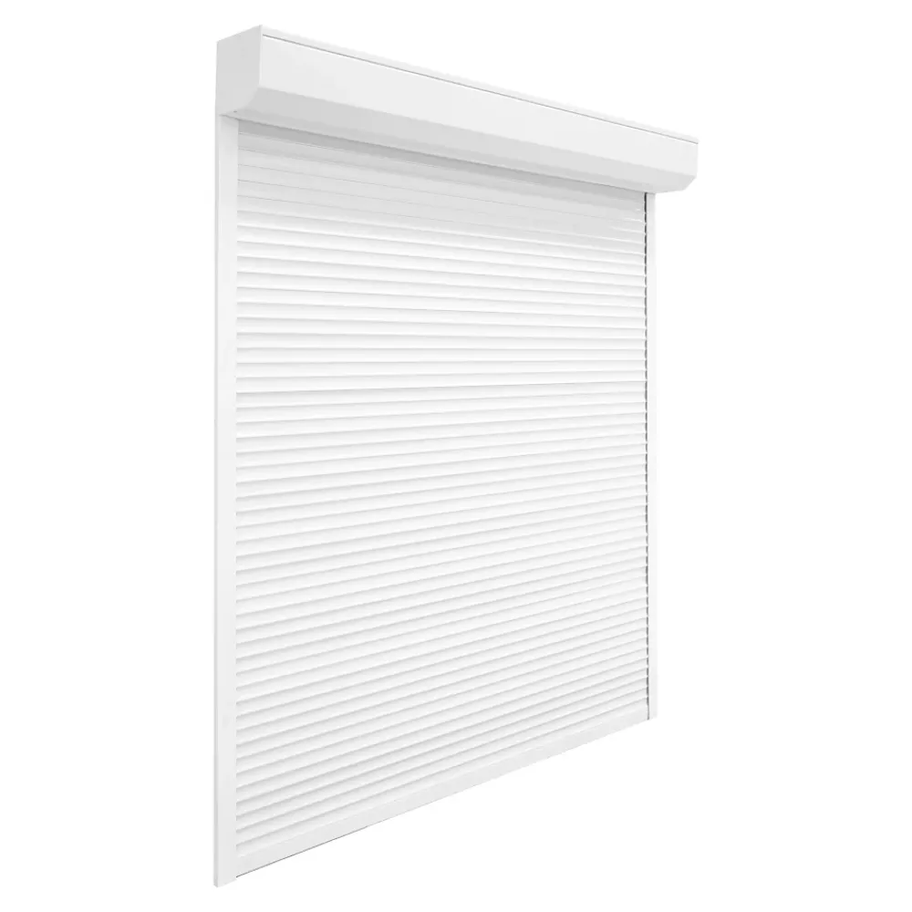 Fortia Volet Roulant<Volet roulant aluminium blanc - ouverture motorisée - - l.100 x H.215 cm