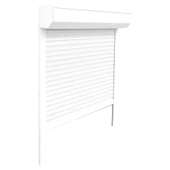 Fortia Volet roulant aluminium blanc - ouverture motorisée - - l.140 x H.215 cm- Volet Roulant
