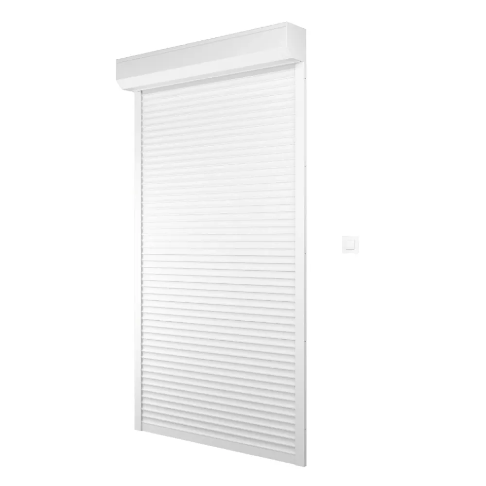 France Combi Volet Roulant<Volet roulant électrique en aluminium L. 120 x H. 215 cm blanc