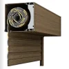 3 in 1 Volet roulant motorisé THERMO CONFORT-50 RAL Imitation bois Solus - Filaire (L.: 1200 mm x H.: 1200 mm)- Volet Roulant