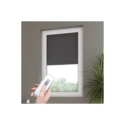 Volet-Moustiquaire Volet roulant radio-télécommandé H160 cm x L 120 cm Alu gris- Volet Roulant