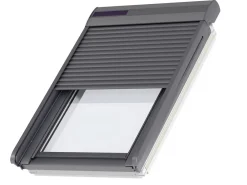 Velux Volet Roulant De Fenêtre De Toit|Volet Roulant De Fenêtre De Toit<Volet roulant rigide pour fenêtre de toit, gris anthracite, à énergie solaire, l.78 x H.98 cm, SSL MK04 0000S