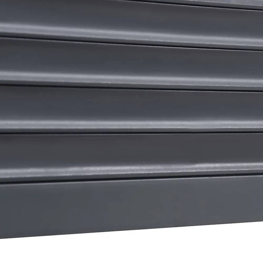 Fortia Volet roulant solaire aluminium anthracite - ouverture motorisée - - l.90 x H.135 cm- Volet Roulant