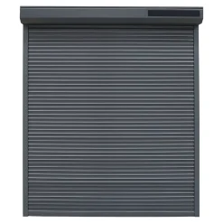 Fortia Volet Roulant<Volet roulant solaire aluminium anthracite - ouverture motorisée - - l.90 x H.155 cm