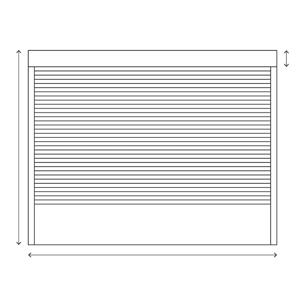 Fortia Volet roulant solaire aluminium anthracite - ouverture motorisée - - l.240 x H.215 cm- Volet Roulant