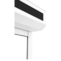 Fortia Volet Roulant<Volet roulant solaire aluminium blanc - ouverture motorisée - - l.90 x H.135 cm